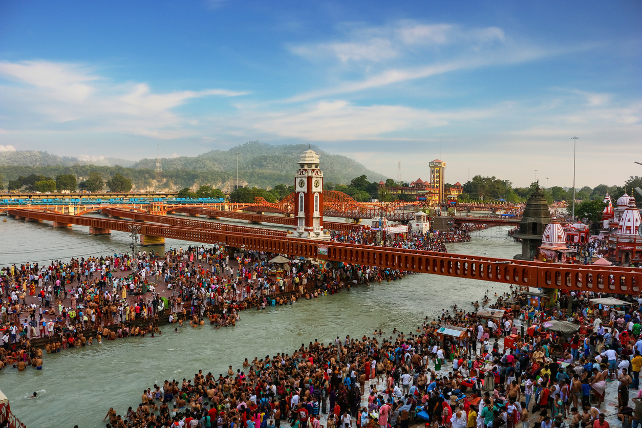 Har Ki Pauri is a famous ghat on the banks of the Ganges in Haridwar, India